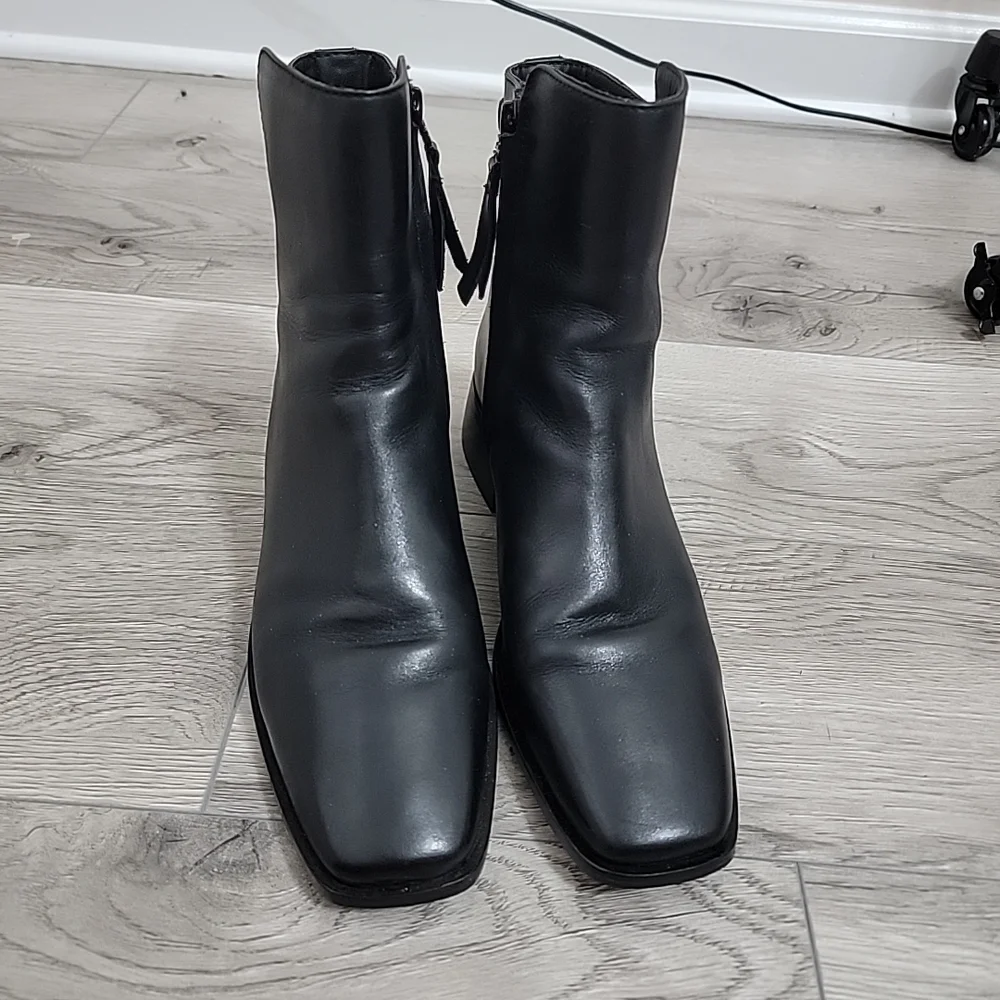Sam Edelman Women's Black Leather Ankle Boots Size 8M